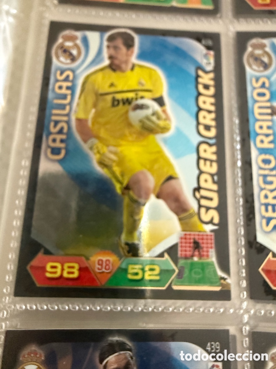 Fu&szlig;ball-Sticker: ADRENALYN XL. 2011-12. CASILLAS. SUPER CRACK
