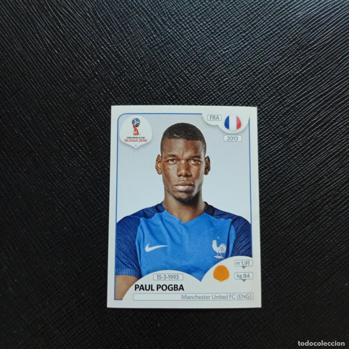 Cromos de f&uacute;tbol: 205 PAUL POGBA FRANCIA PANINI MUNDIAL RUSIA 2018 CROMO FUTBOL 18 - SIN PEGAR - CJ2