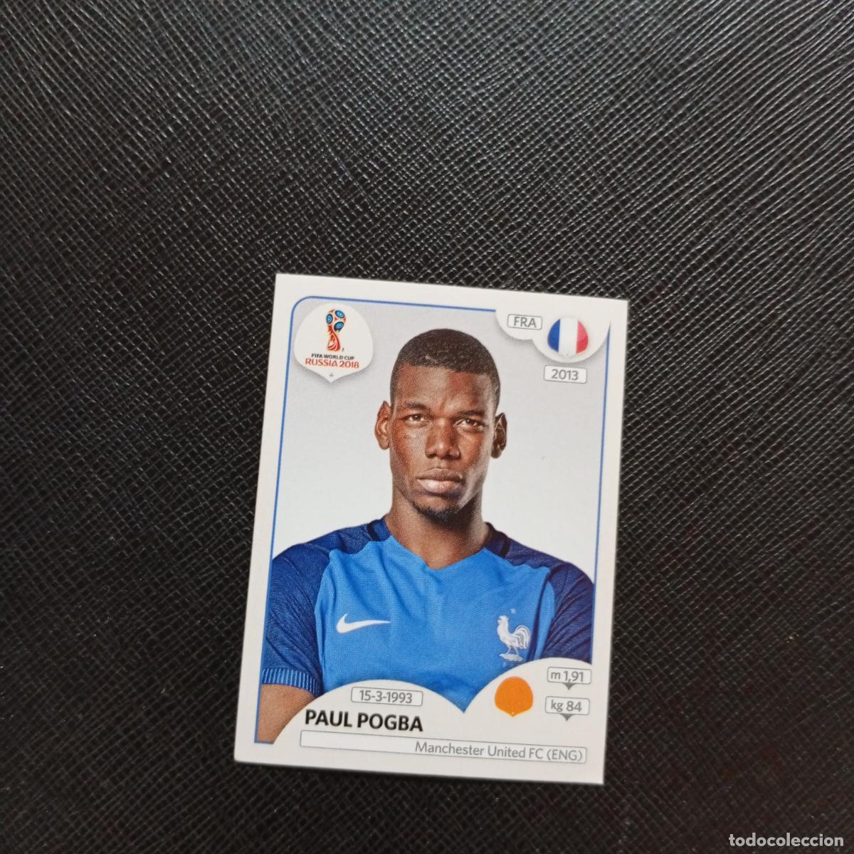 Cromos de f&uacute;tbol: 205 PAUL POGBA FRANCIA PANINI MUNDIAL RUSIA 2018 CROMO FUTBOL 18 - SIN PEGAR - CJ2 .