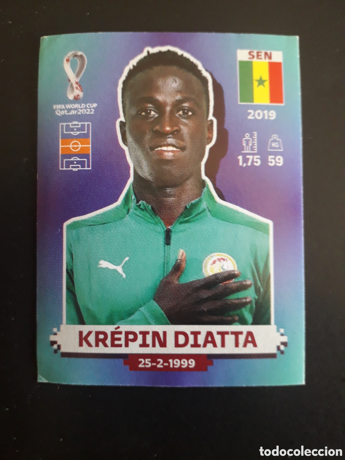 Cromos de f&uacute;tbol: KR&Eacute;PIN DIATTA SENEGAL N&deg; 11 COPA MUNDIAL DE F&Uacute;TBOL QATAR 2022 22 PANINI SIN PEGAR PEDIDO M&Iacute;NIMO 3&euro;.