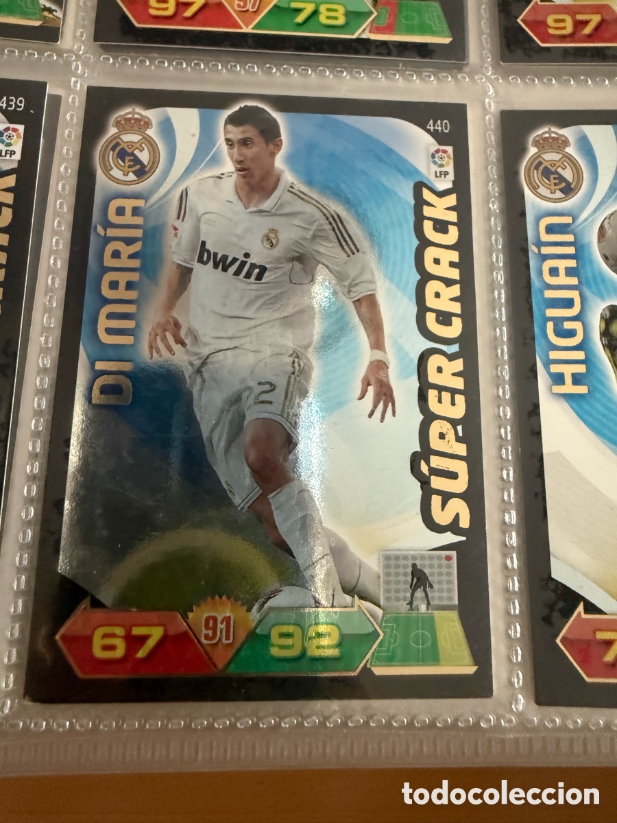 Cromos de f&uacute;tbol: ADRENALYN XL. 2011-12. DI MAR&Iacute;A. SUPER CRACK