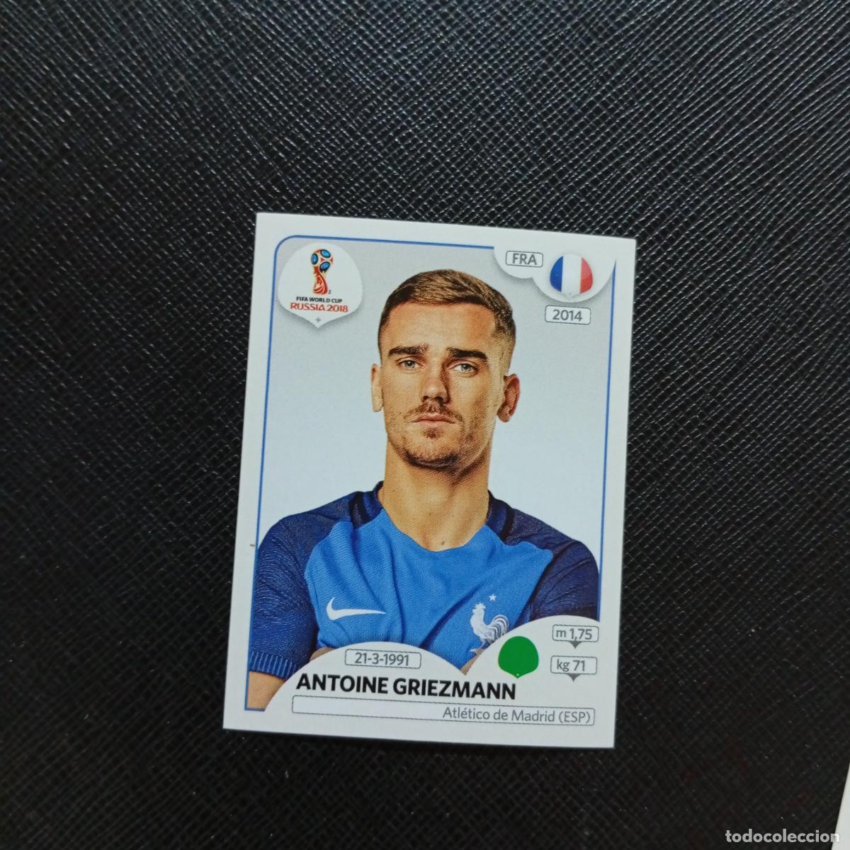 Football Stickers: 207 GRIEZMANN FRANCIA PANINI MUNDIAL RUSIA 2018 CROMO FUTBOL 18 - SIN PEGAR - A26 PG32 B