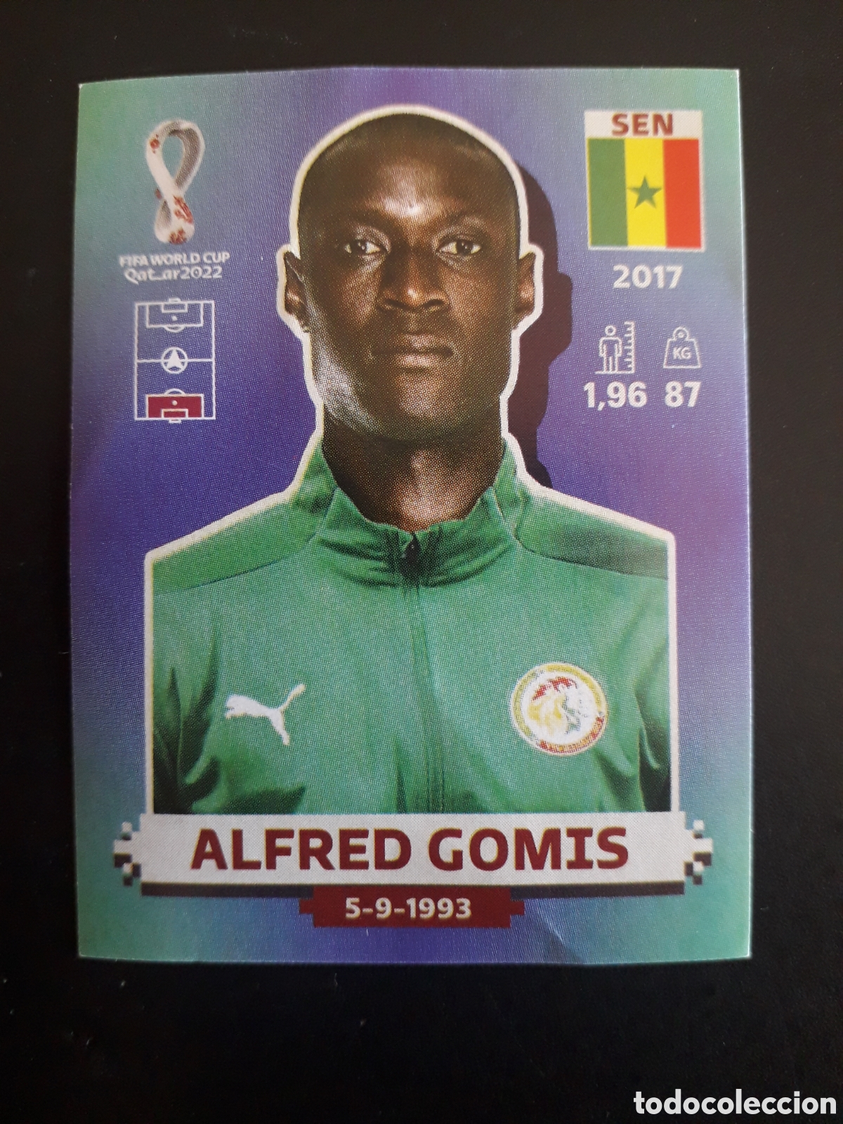 Football Stickers: ALFRED GOMIS SENEGAL N&deg; 4 COPA MUNDIAL DE F&Uacute;TBOL QATAR 2022 22 PANINI SIN PEGAR PEDIDO M&Iacute;NIMO 3&euro;
