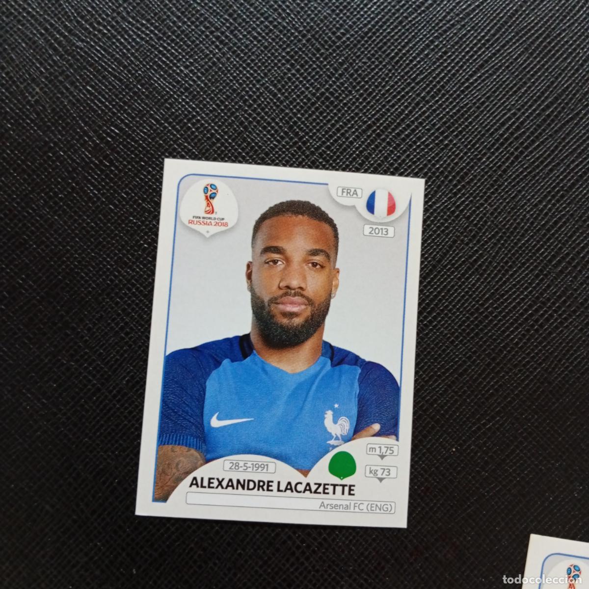 Cromos de f&uacute;tbol: 208 LACAZETTE FRANCIA PANINI MUNDIAL RUSIA 2018 CROMO FUTBOL 18 - SIN PEGAR - CJ2