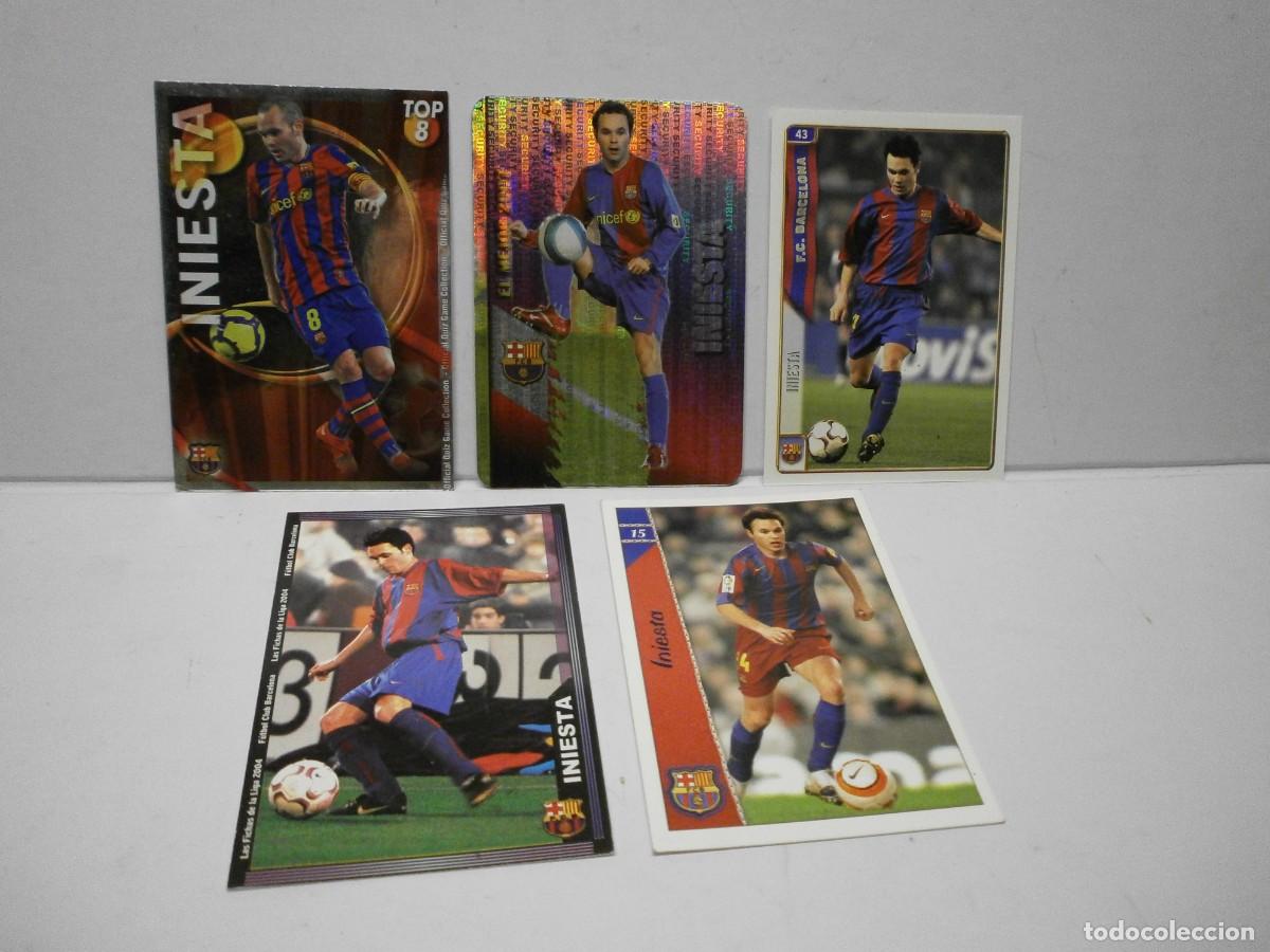 Cromos de f&uacute;tbol: lote de cromos iniesta 2004 05 06 07 11