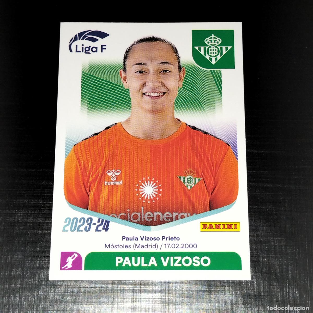 Cromos de f&uacute;tbol: N&ordm; 64 PAULA VIZOSO BETIS F&Eacute;MINAS CROMOS LIGA F FEMENINA PANINI 2023 2024 23 24
