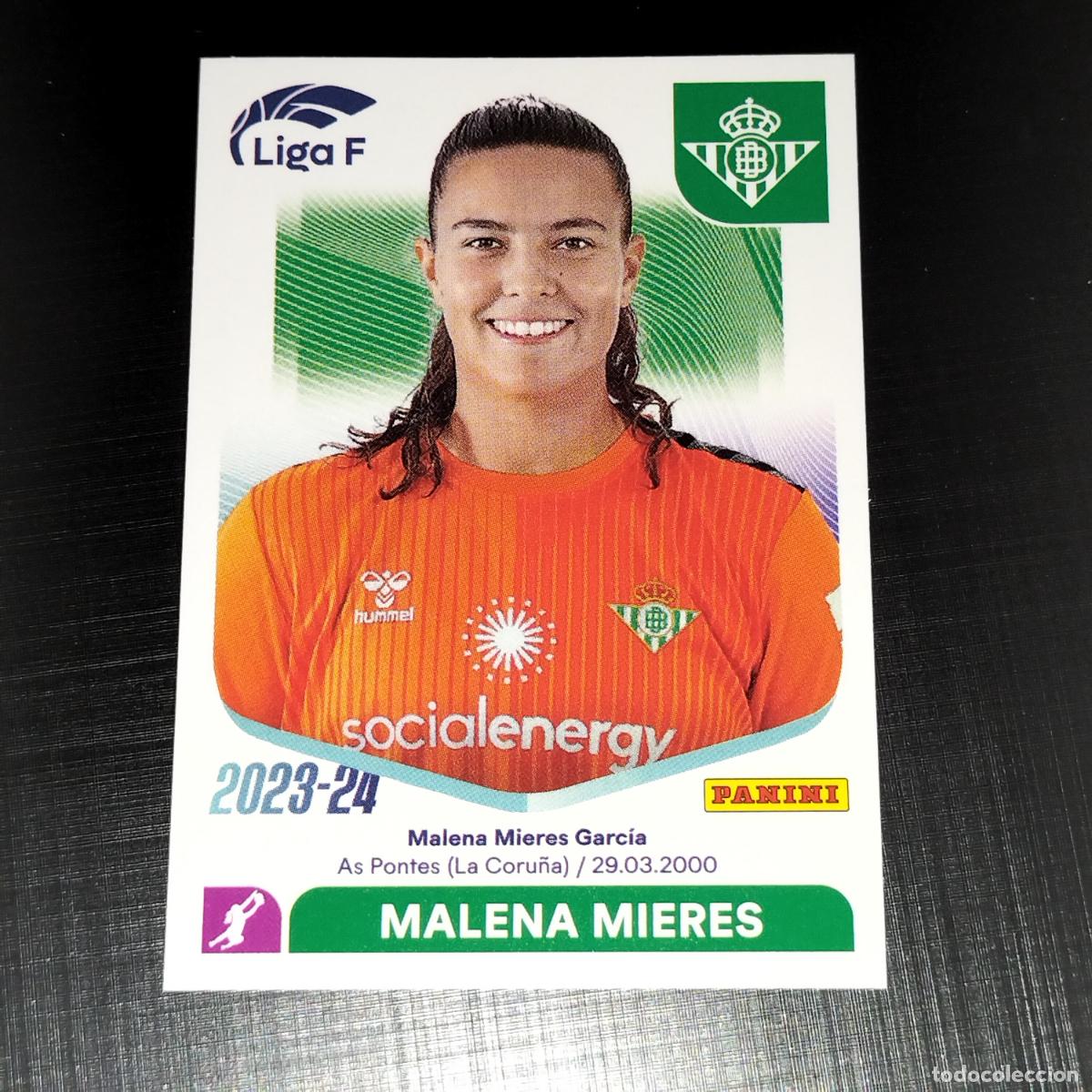 Cromos de f&uacute;tbol: N&ordm; 65 MALENA MIERES BETIS F&Eacute;MINAS CROMOS LIGA F FEMENINA PANINI 2023 2024 23 24