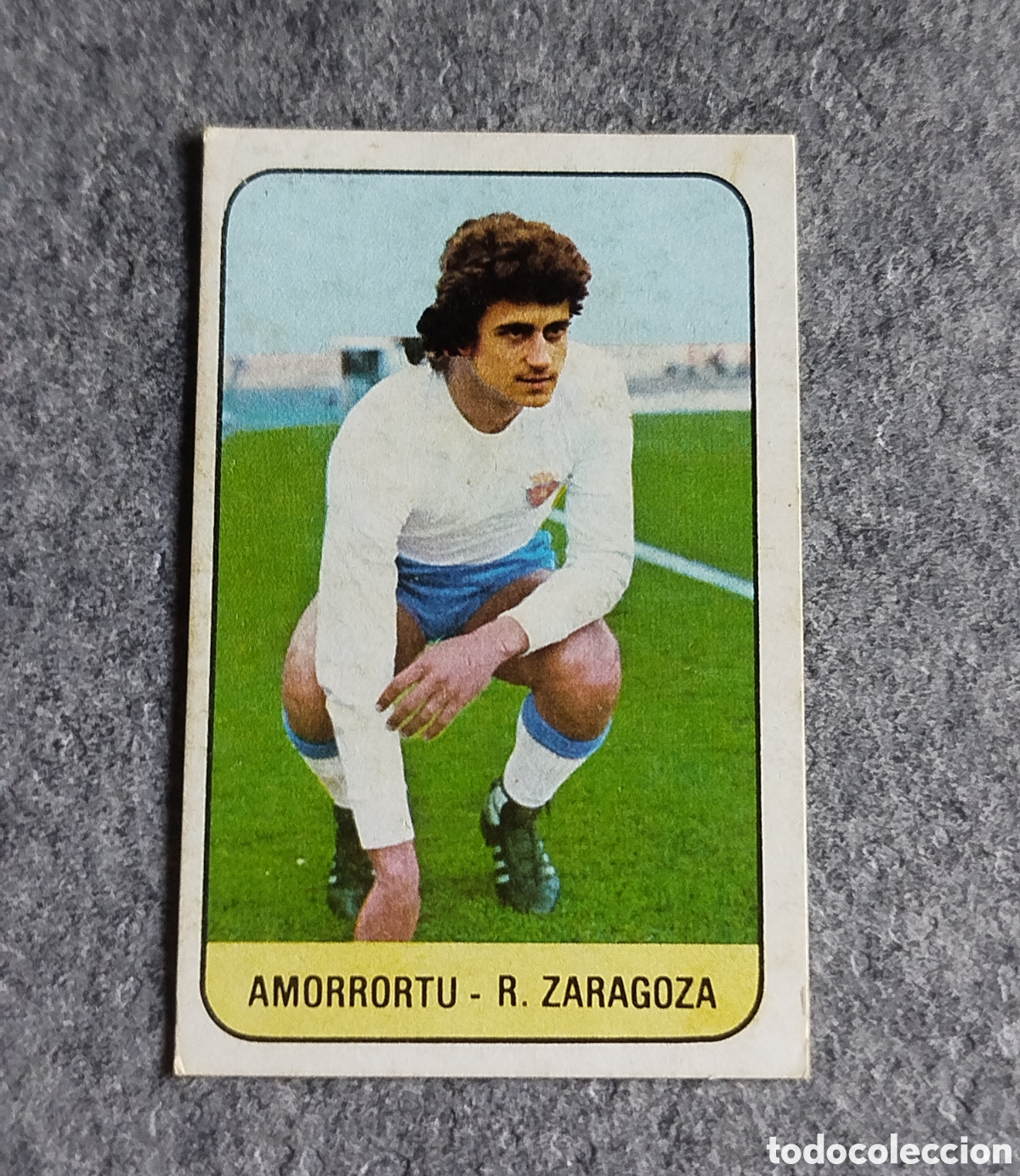 Cromos de f&uacute;tbol: AMORRORTU ULTIMOS FICHAJES N&deg; 8 REAL ZARAGOZA EDICIONES ESTE 78 79 1978 1979 CROMO DESPEGADO FICHAJE