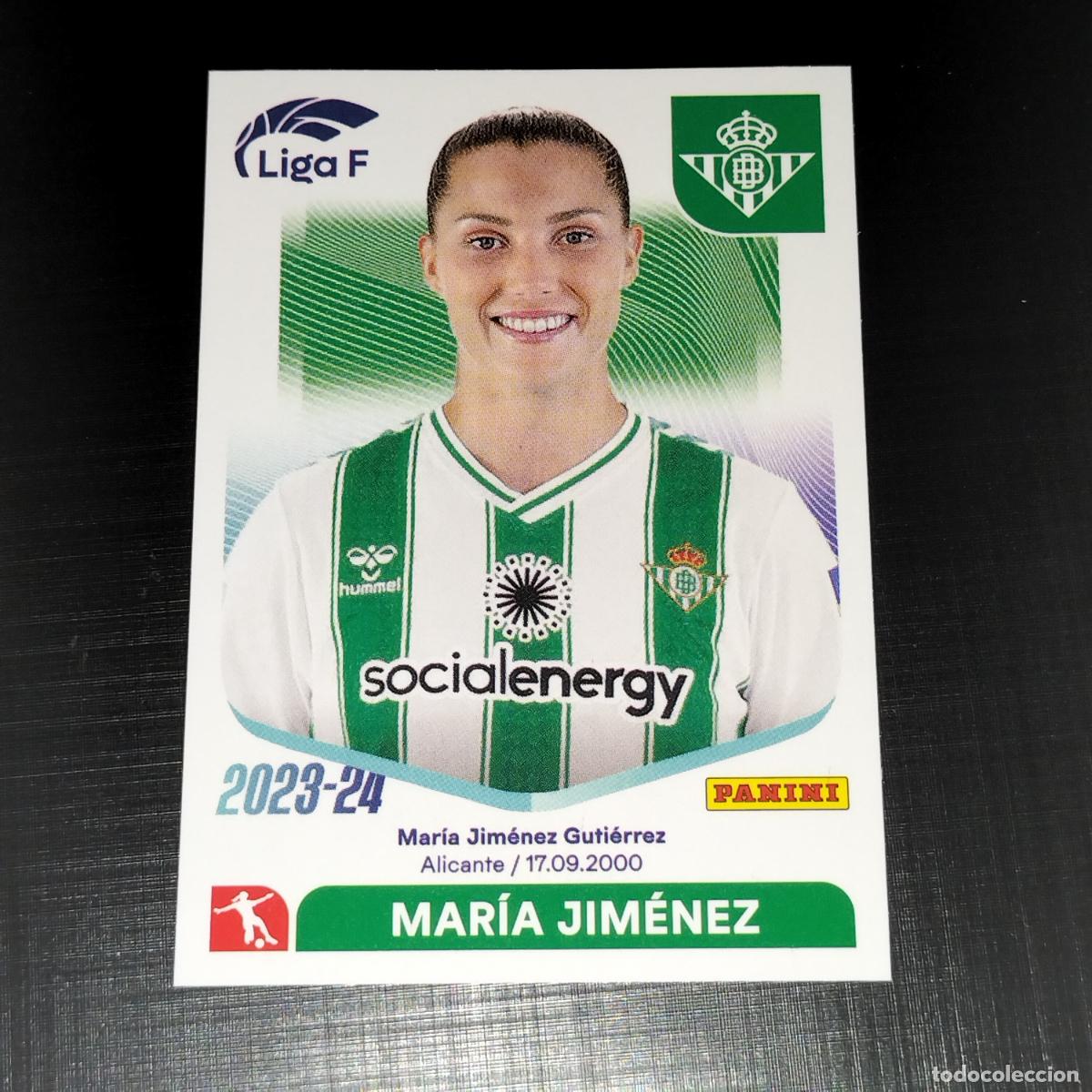Cromos de f&uacute;tbol: N&ordm; 67 MARIA JIMENEZ BETIS F&Eacute;MINAS CROMOS LIGA F FEMENINA PANINI 2023 2024 23 24