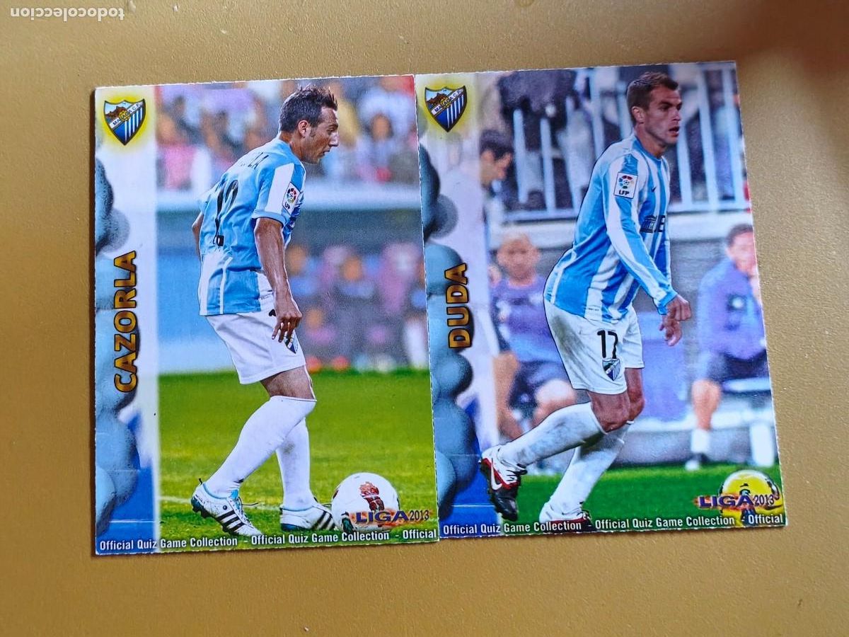 Cromos de f&uacute;tbol: duda cazorla, liga 2013 mismo numero