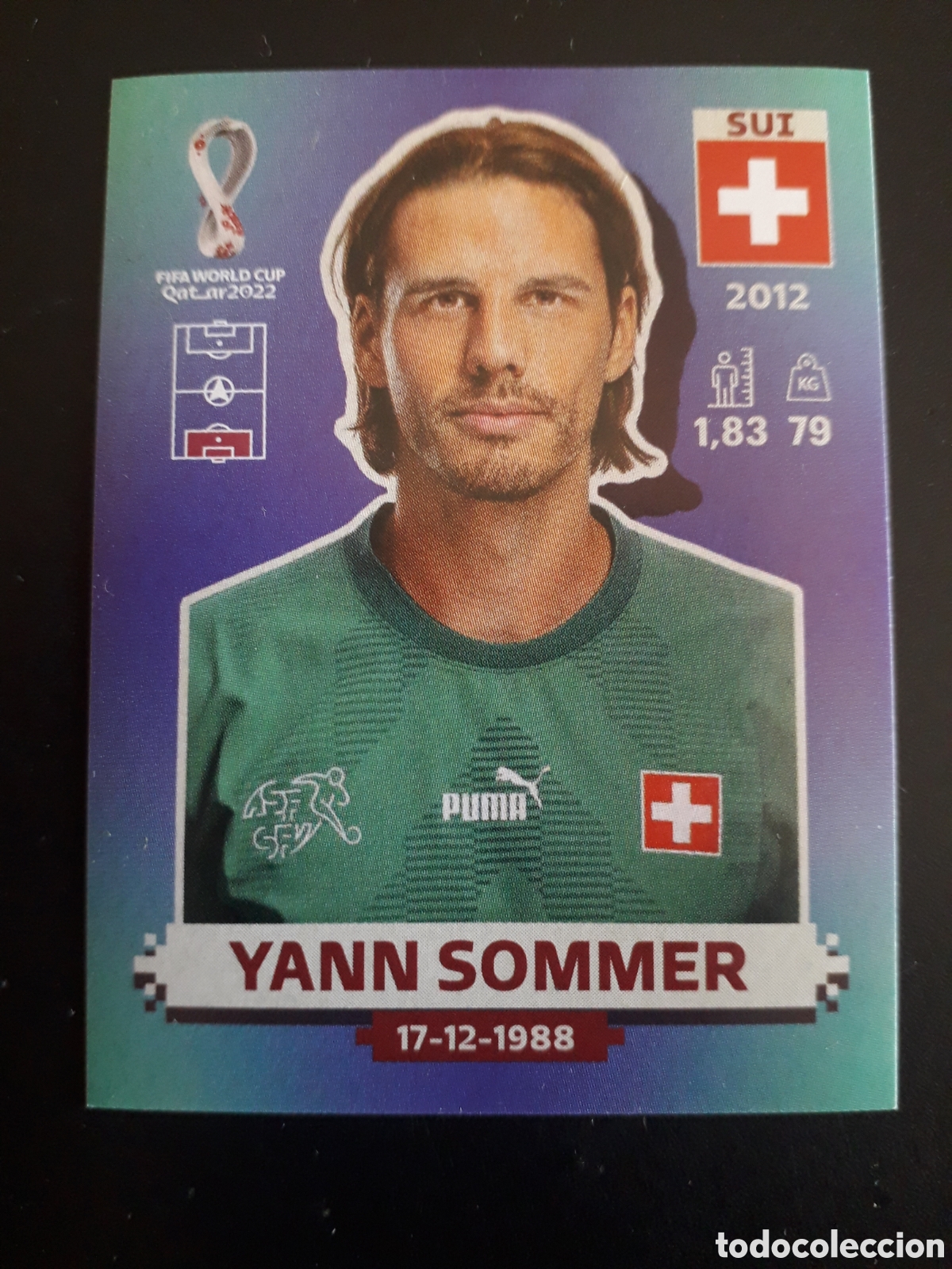 Cromos de f&uacute;tbol: YANN SOMMER SUIZA N&deg; 3 COPA MUNDIAL DE F&Uacute;TBOL QATAR 2022 22 PANINI SIN PEGAR PEDIDO M&Iacute;NIMO 3&euro;