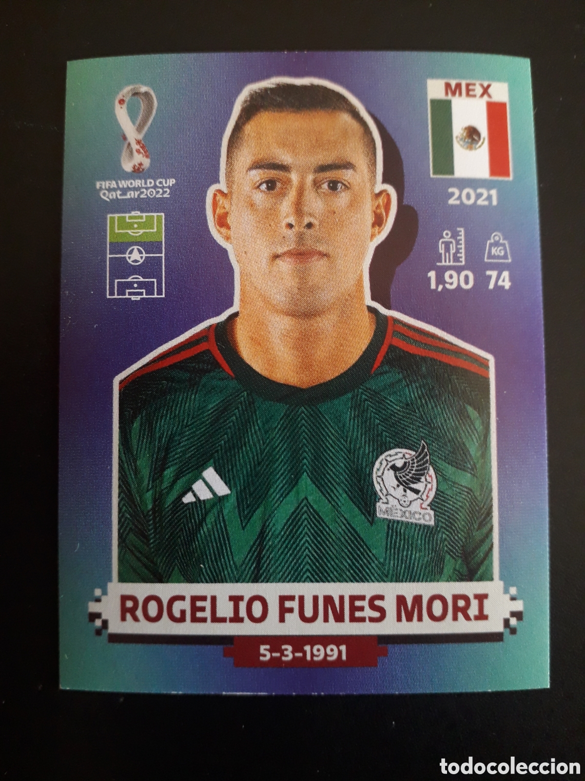Cromos de f&uacute;tbol: ROGELIO FUNES MORI M&Eacute;XICO N&deg; 18 COPA MUNDIAL DE F&Uacute;TBOL QATAR 2022 22 PANINI SIN PEG PEDIDO M&Iacute;NIMO 3&euro;