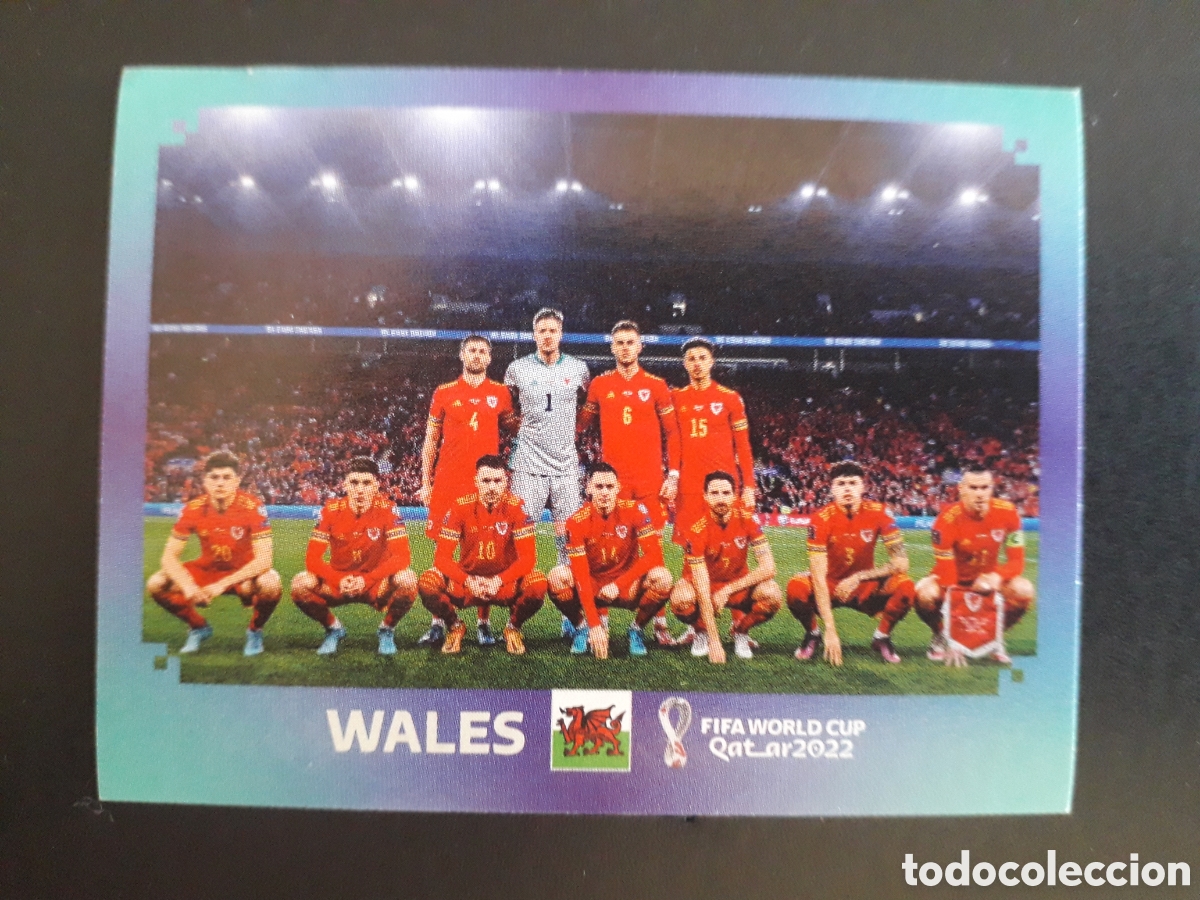 Cromos de f&uacute;tbol: EQUIPO GALES N&deg; 1 COPA MUNDIAL DE F&Uacute;TBOL QATAR 2022 22 PANINI SIN PEGAR PEDIDO M&Iacute;NIMO 3&euro;