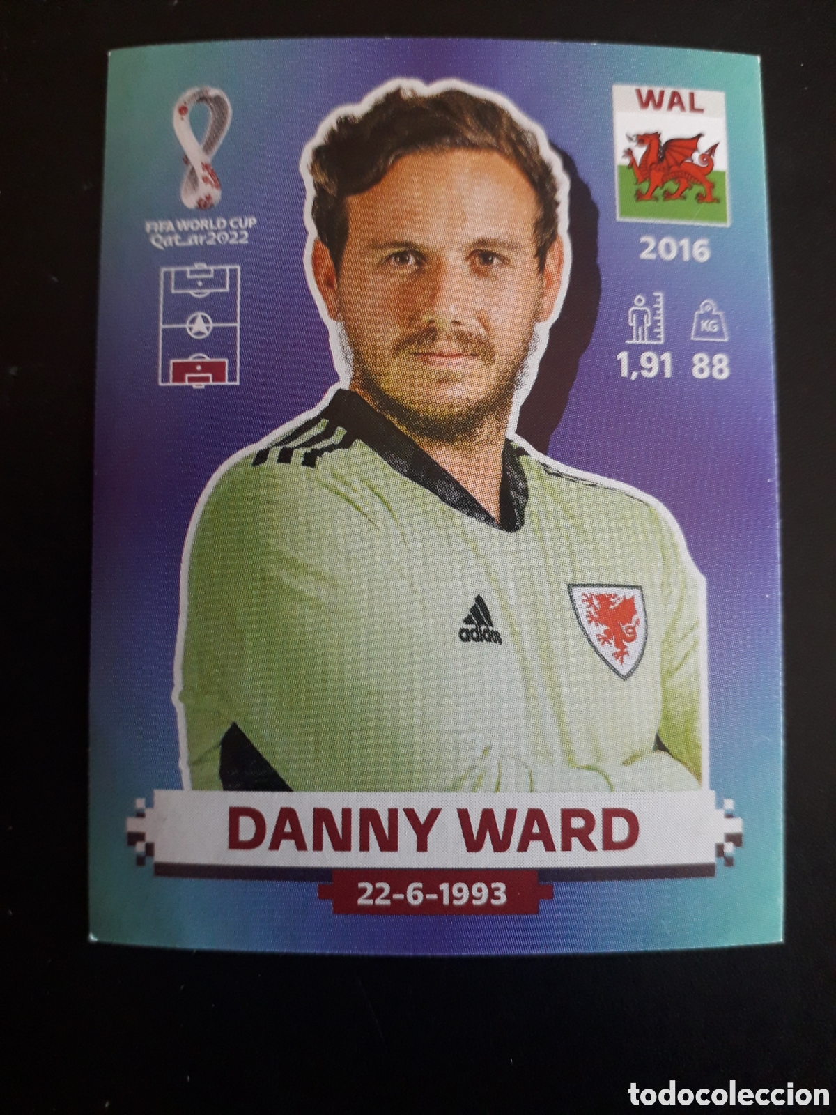 Cromos de f&uacute;tbol: DANNY WARD GALES N&deg; 3 COPA MUNDIAL DE F&Uacute;TBOL QATAR 2022 22 PANINI SIN PEGAR PEDIDO M&Iacute;NIMO 3&euro;