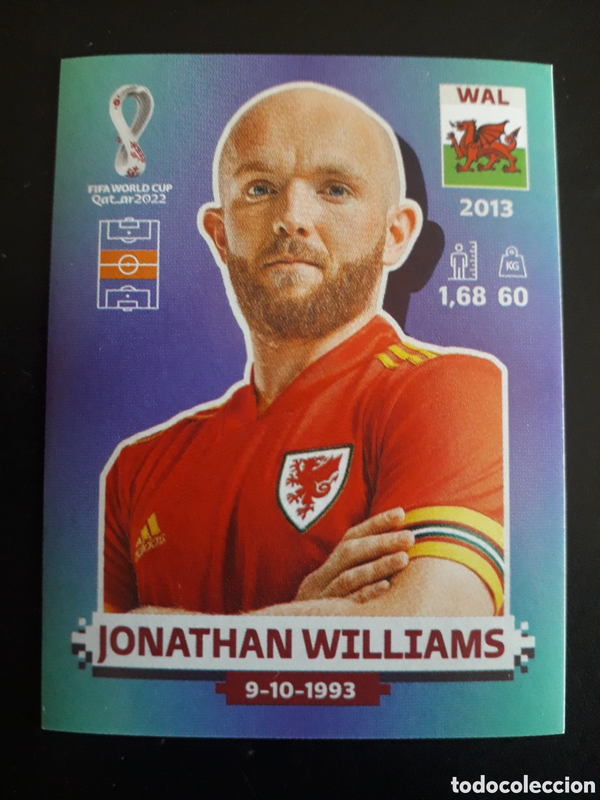 Cromos de f&uacute;tbol: JONATHAN WILLIAMS GALES N&deg; 15 COPA MUNDIAL DE F&Uacute;TBOL QATAR 2022 22 PANINI SIN PEGAR PEDIDO M&Iacute;NIMO 3&euro;