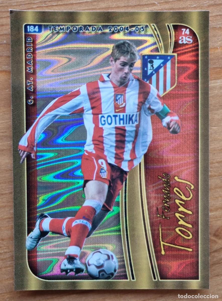 Cromos de f&uacute;tbol: 74 FERNANDO TORRES (Atl&eacute;tico Madrid) DIARIO AS. Las Fichas de la Liga 2004 2005 04 05 (Mundicromo)
