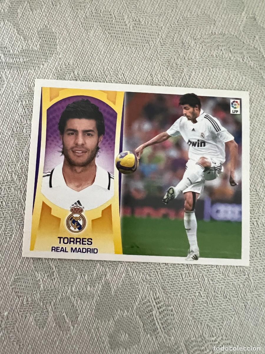 Cromos de f&uacute;tbol: TORRES REAL MADRID SIN PEGAR LIGA ESTE 2009 2010