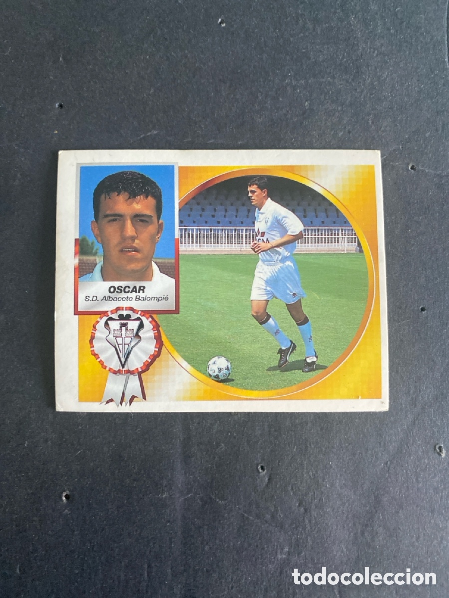 Cromos de f&uacute;tbol: Cromo liga 94/95 Albacete Fichajes N* 1 Oscar nunca pegado