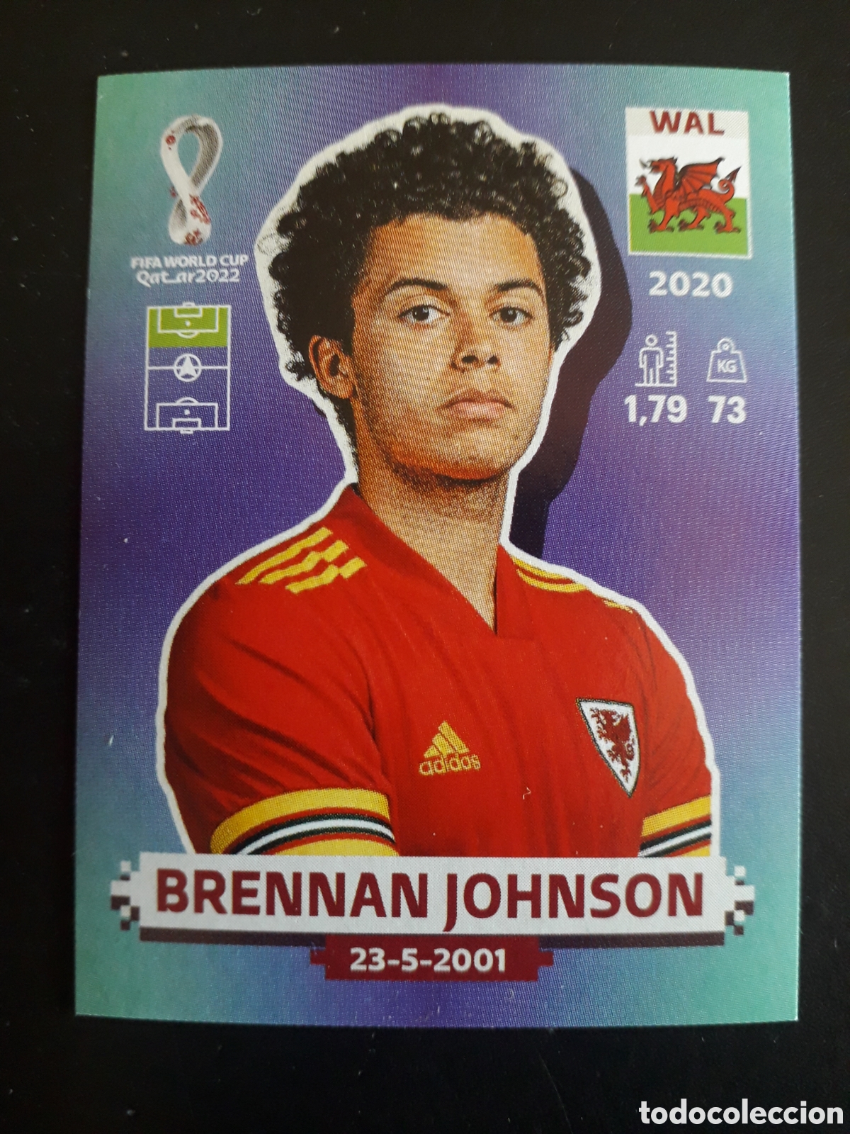 Cromos de f&uacute;tbol: BRENNAN JOHNSON GALES N&deg; 19 COPA MUNDIAL DE F&Uacute;TBOL QATAR 2022 22 PANINI SIN PEGAR PEDIDO M&Iacute;NIMO 3&euro;.