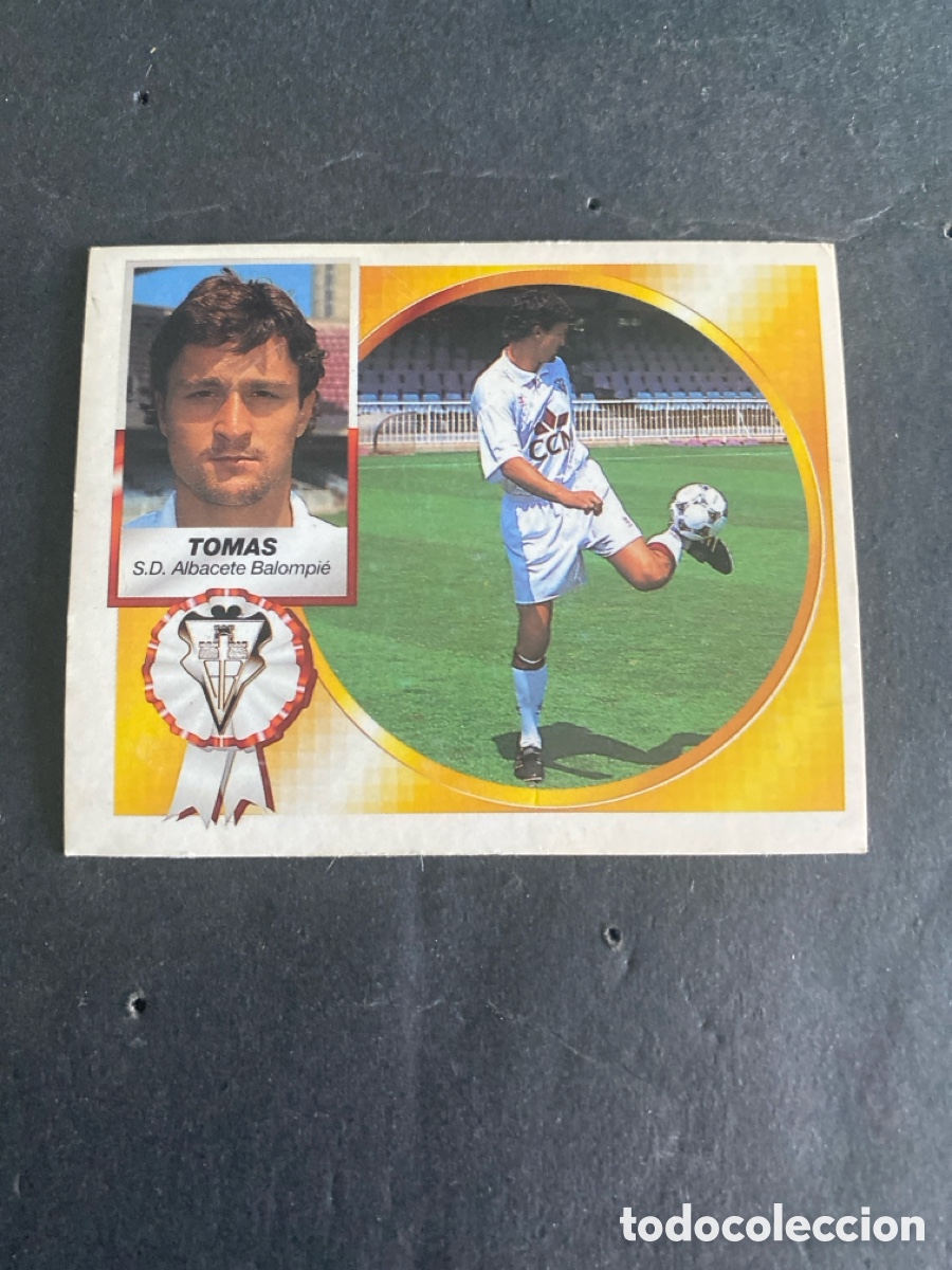 Cromos de f&uacute;tbol: Cromo liga 94/95 Albacete Fichaje N* 2 Tomas nunca pegado