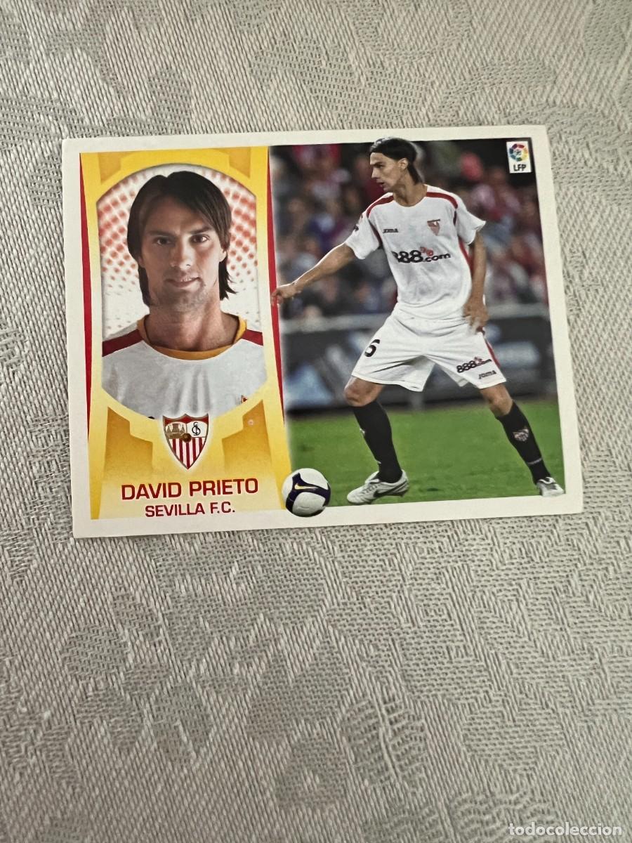 Cromos de f&uacute;tbol: 7 A DAVID PRIETO BAJA SEVILLA SIN PEGAR LIGA ESTE 2009 2010