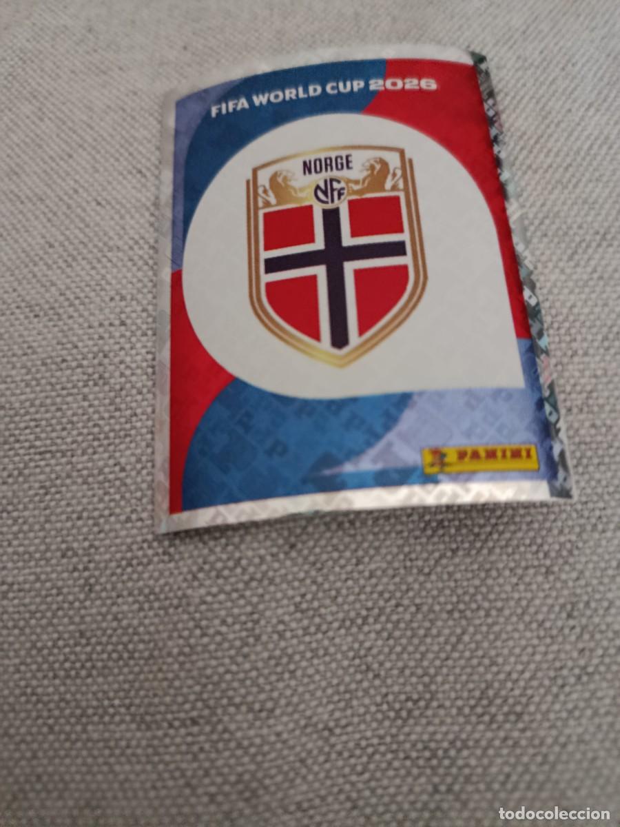 Football Stickers: Mundial Estados Unidos-Mexico-Canad&aacute; 2026. 1- Escudo. Noruega. Nunca pegado.