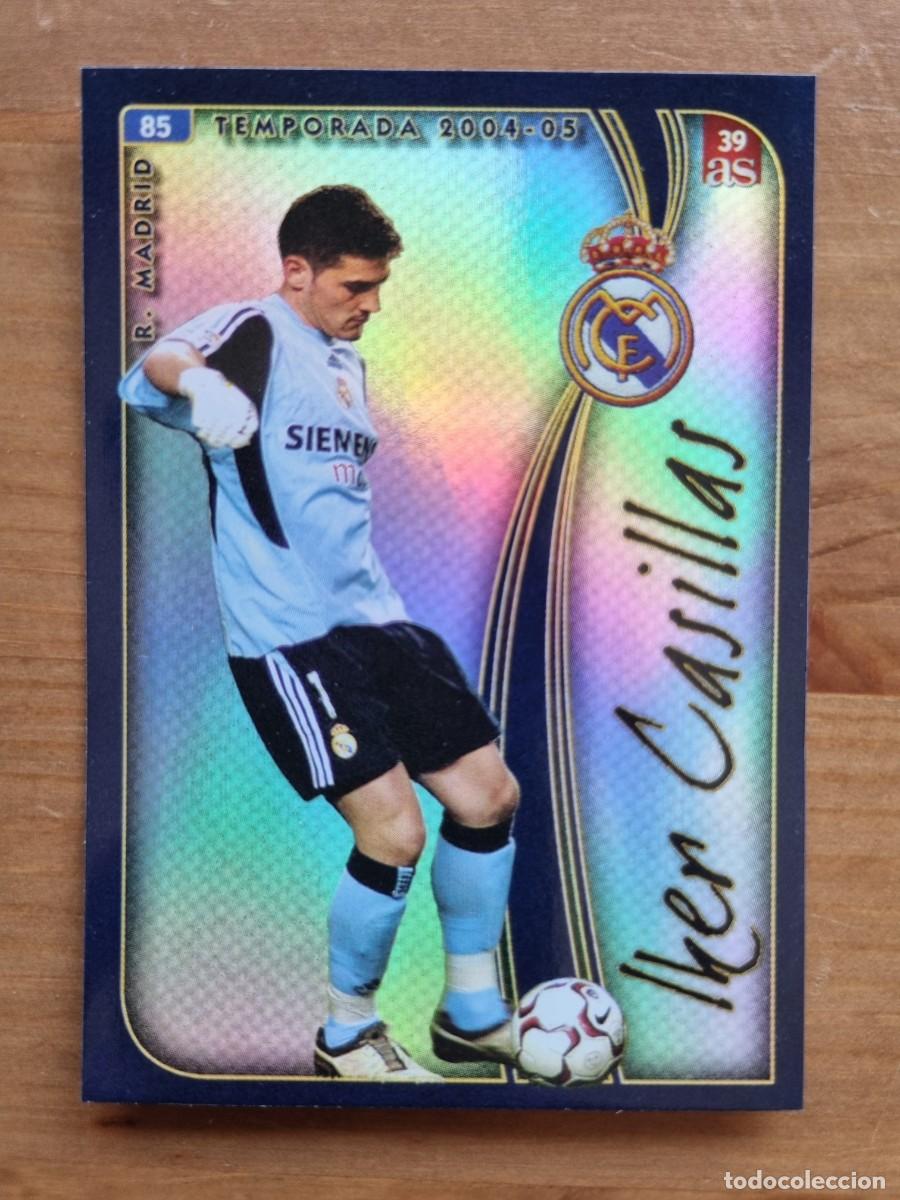 Football Stickers: 39 CASILLAS (Real Madrid CF) DIARIO AS. Las Fichas de la Liga 2004 2005 04 05 (Mundicromo)