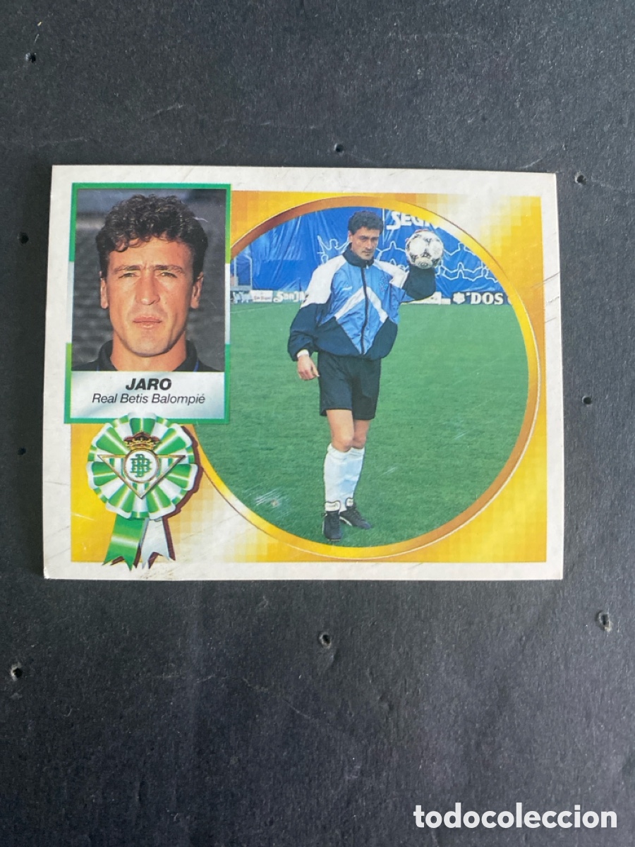 Football Stickers: Cromo liga 94/95 Betis Fichaje N* 5 Jaro nunca pegado