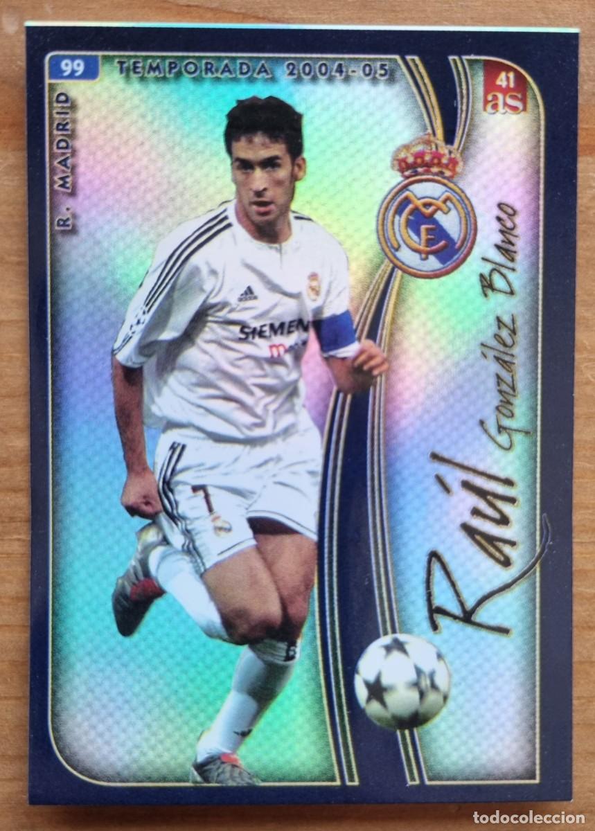 Football Stickers: 41 RA&Uacute;L (Real Madrid CF) DIARIO AS. Las Fichas de la Liga 2004 2005 04 05 (Mundicromo)