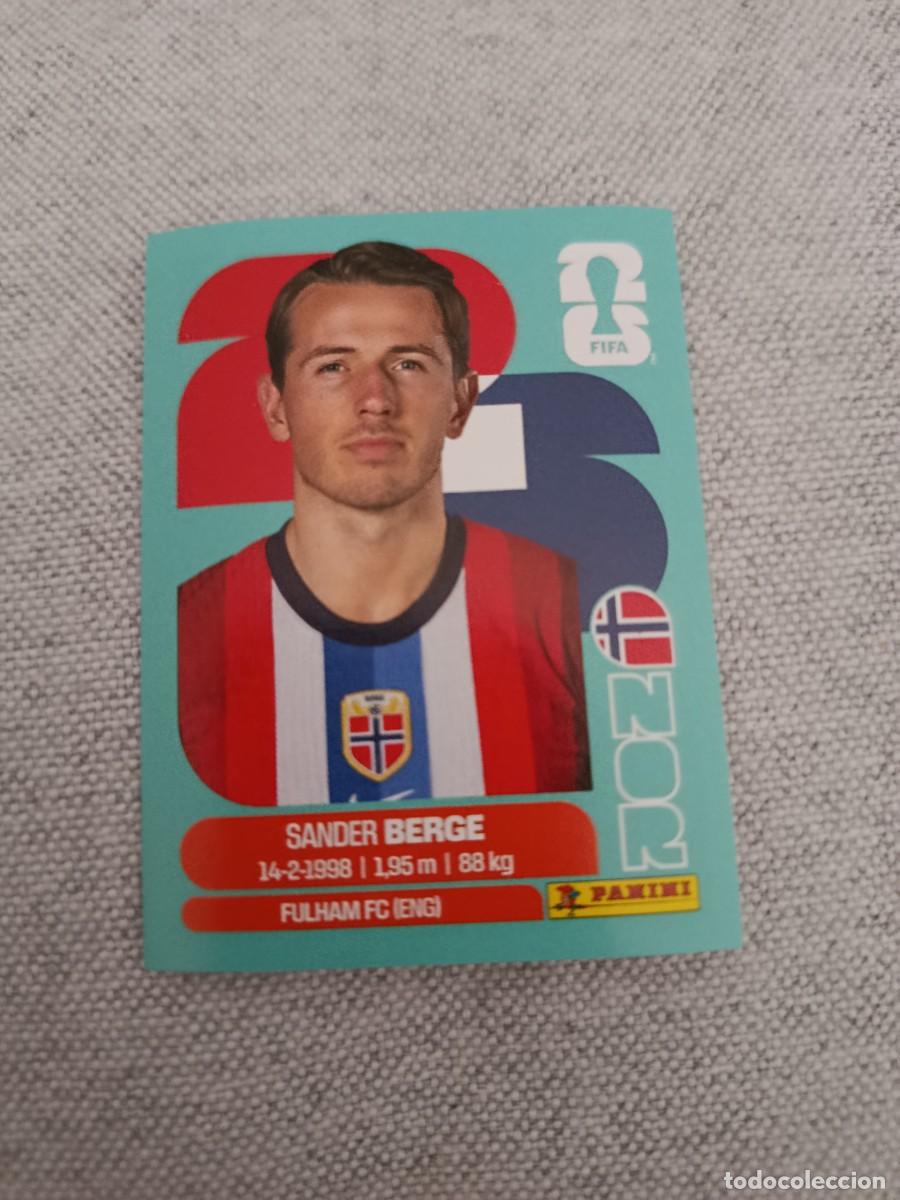 Cromos de f&uacute;tbol: Mundial Estados Unidos-Mexico-Canad&aacute; 2026. 11- Berge. Noruega. Nunca pegado.