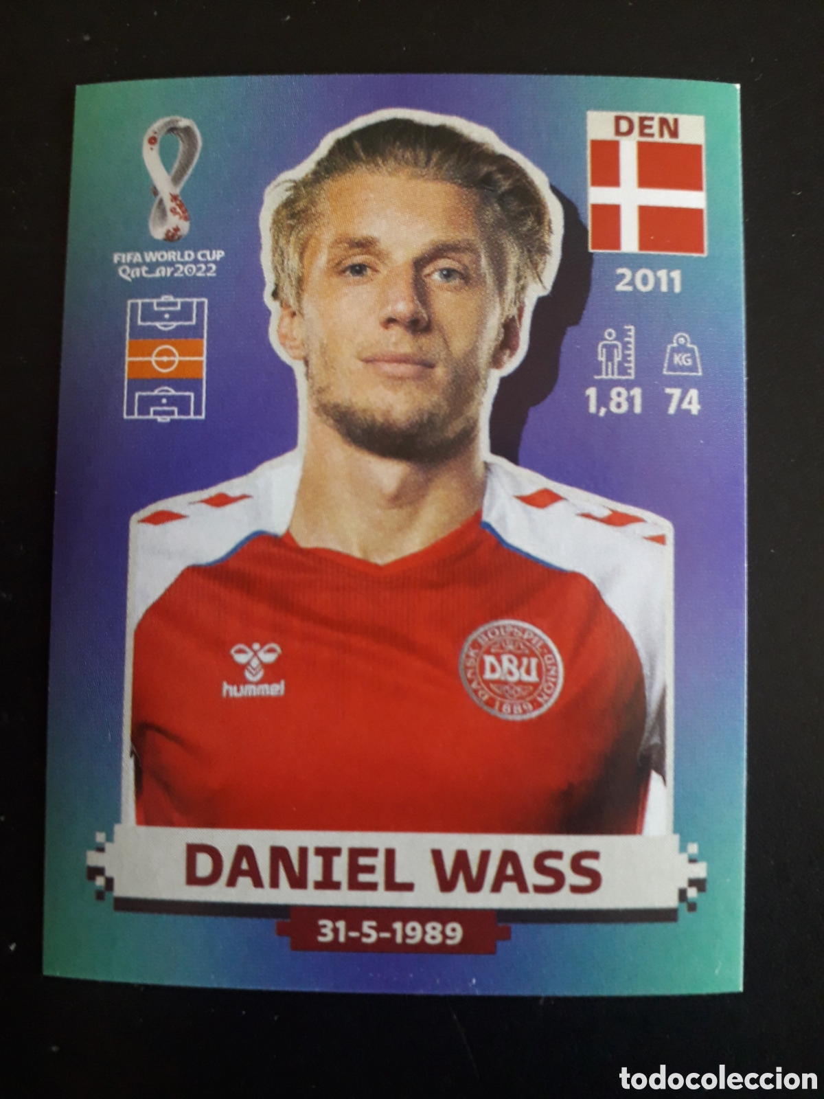 Cromos de f&uacute;tbol: DANIEL WASS DINAMARCA N&deg; 15 COPA MUNDIAL DE F&Uacute;TBOL QATAR 2022 22 PANINI SIN PEGAR PEDIDO M&Iacute;NIMO 3&euro;.