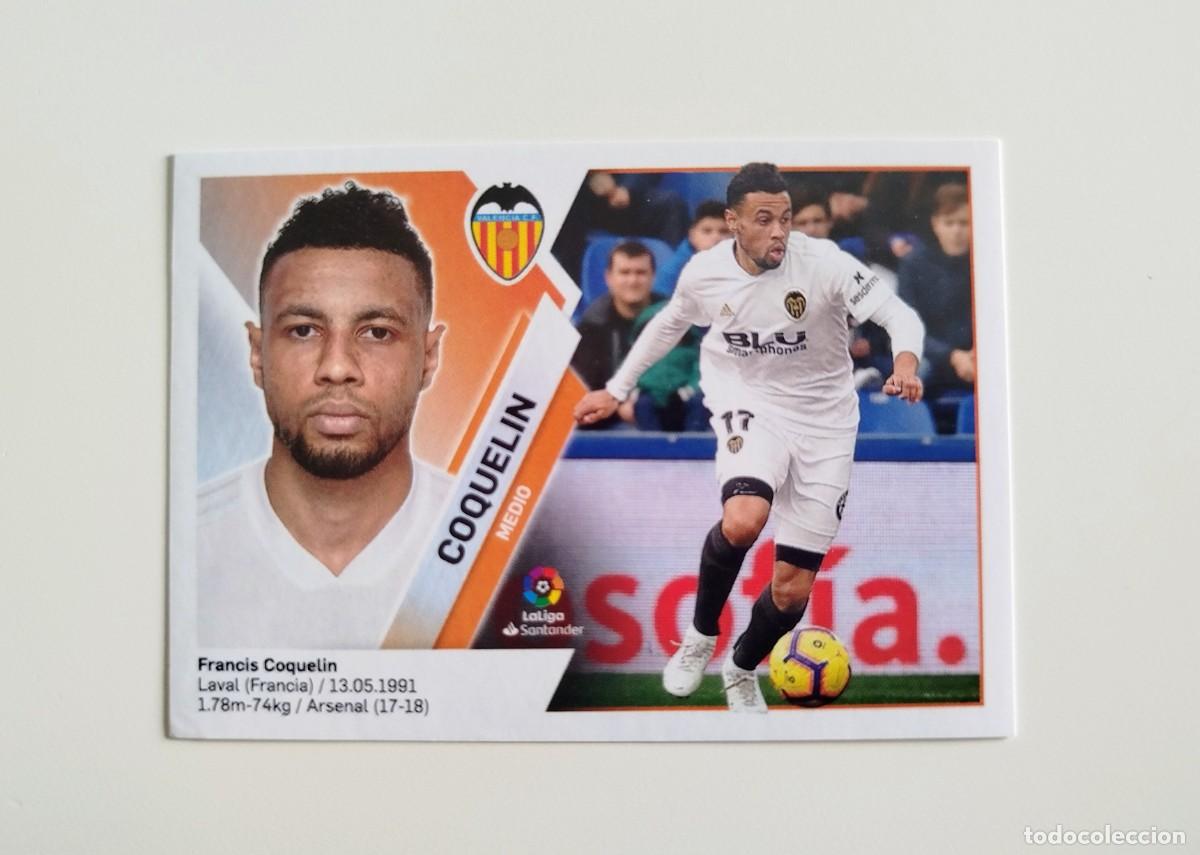 Cromos de f&uacute;tbol: Coquelin 8 SIN PEGAR NUNCA PEGADO Valencia CF Ediciones Este 19 20 / 2019 2020