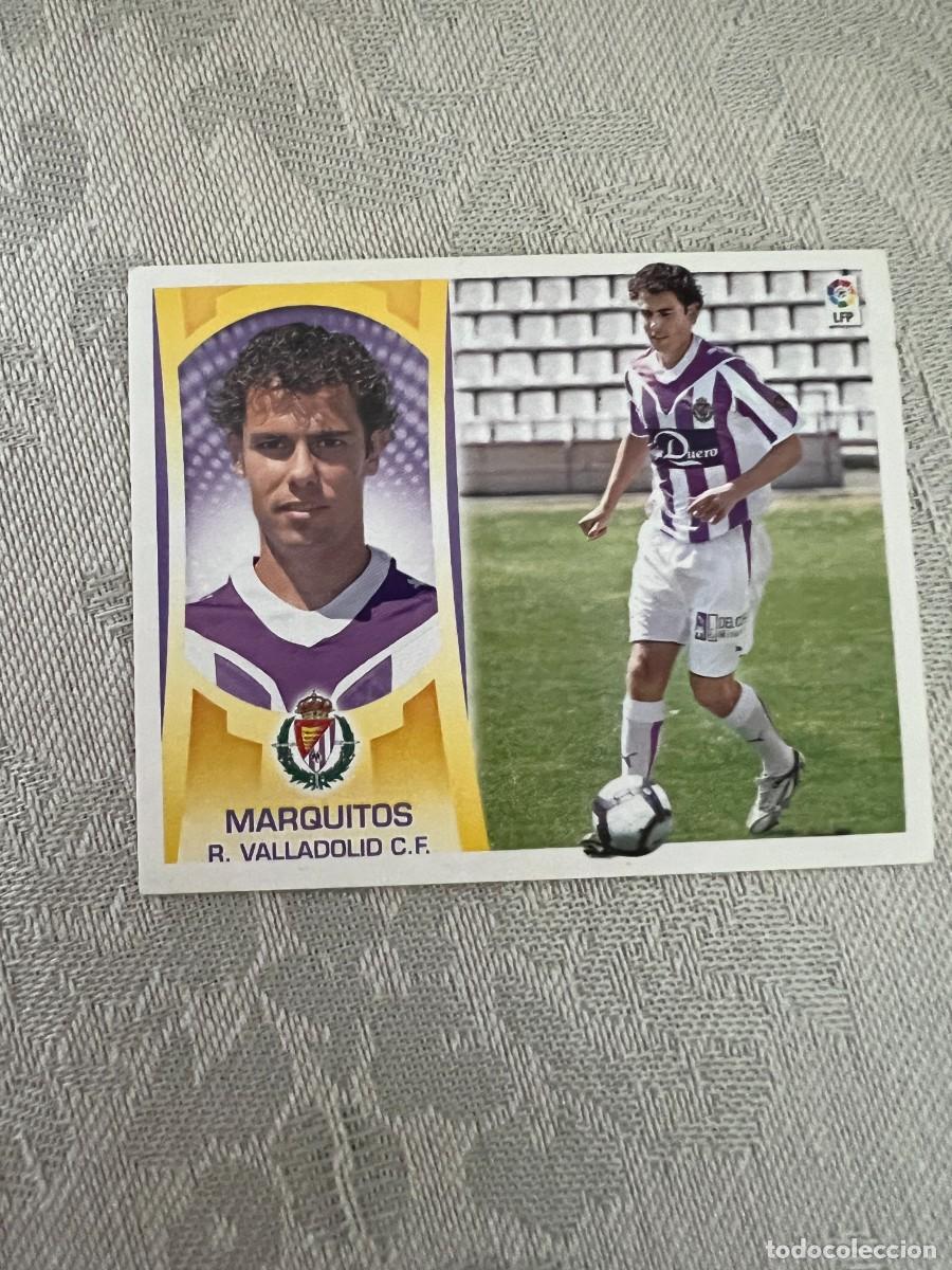 Cromos de f&uacute;tbol: MARQUITOS REAL VALLADOLID COLOCASIN PEGAR LIGA ESTE 2009 2010