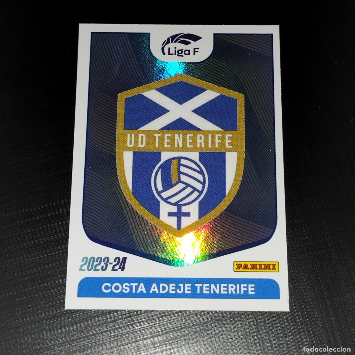 Cromos de f&uacute;tbol: N&ordm; 82 ESCUDO LOGO COSTA ADEJE TENERIFE CROMOS LIGA F FEMENINA PANINI 2023 2024 23 24