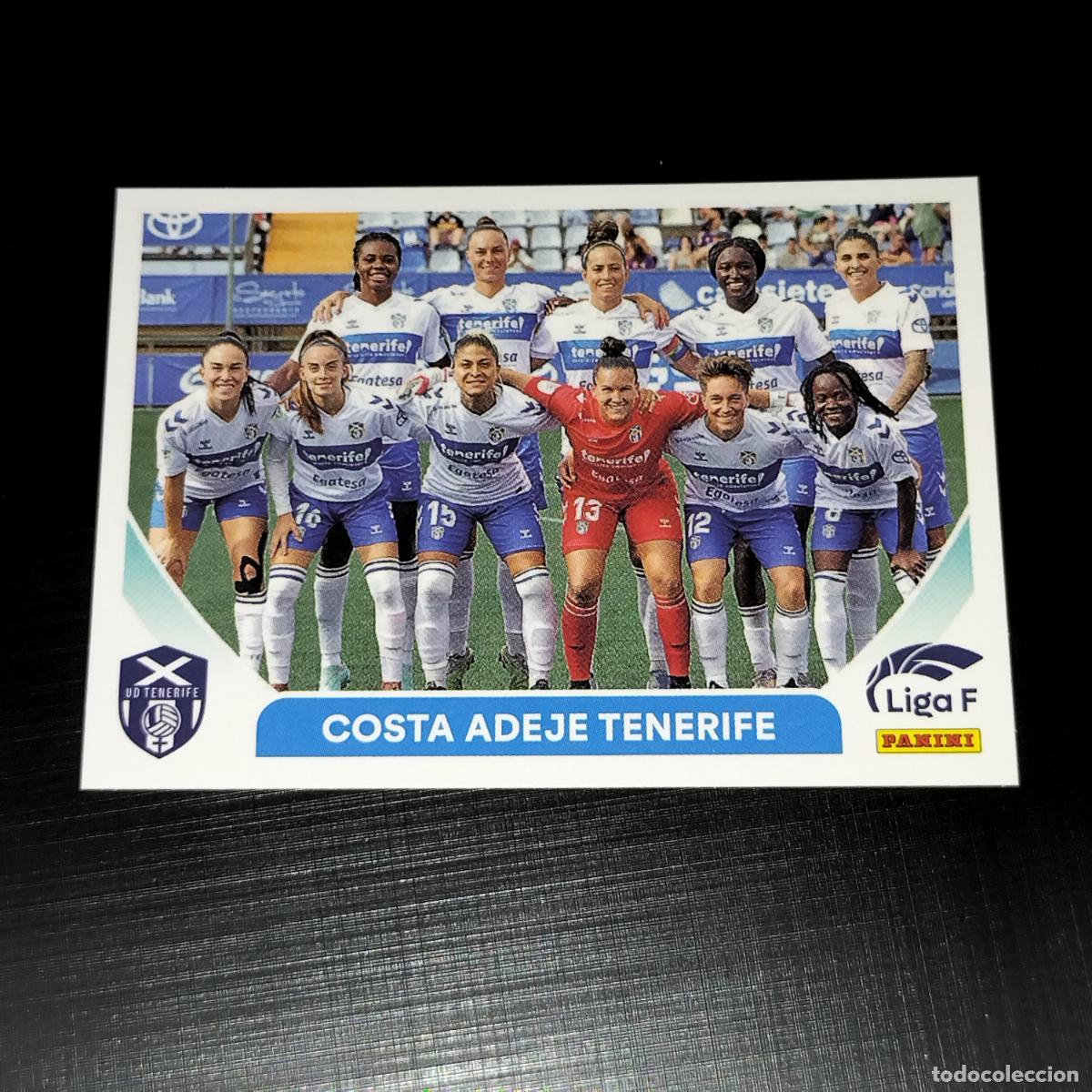 Cromos de f&uacute;tbol: N&ordm; 83 ALINEACION EQUIPO COSTA ADEJE TENERIFE CROMOS LIGA F FEMENINA PANINI 2023 2024 23 24