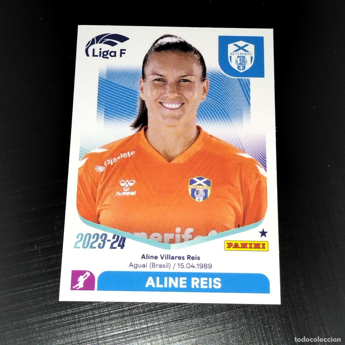 Cromos de f&uacute;tbol: N&ordm; 84 ALINE REIS COSTA ADEJE TENERIFE CROMOS LIGA F FEMENINA PANINI 2023 2024 23 24