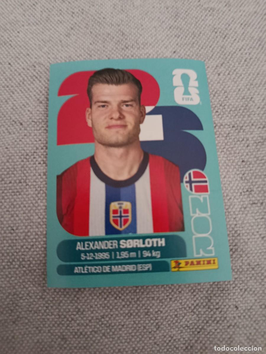 Cromos de f&uacute;tbol: Mundial Estados Unidos-Mexico-Canad&aacute; 2026. 16- Sorloth. Noruega. Nunca pegado.