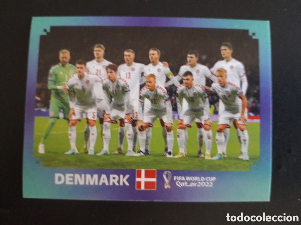 Cromos de f&uacute;tbol: EQUIPO DINAMARCA N&deg; 1 COPA MUNDIAL DE F&Uacute;TBOL QATAR 2022 22 PANINI SIN PEGAR PEDIDO M&Iacute;NIMO 3&euro;