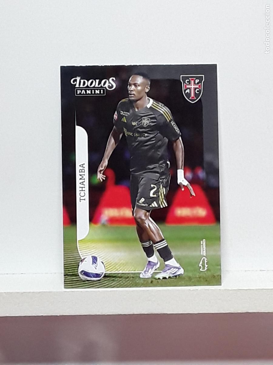 Cromos de f&uacute;tbol: PORTUGUES 2025 2026 IDOLOS 25 26 CROMO PANINI FUTEBOL N 104 CASA PIA DUPLEXE TCHAMBA BANGOU