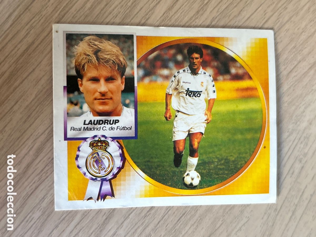 Cromos de f&uacute;tbol: LAUDRUP REAL MADRID VERSION LIGA ESTE 1994 1995 94 95 NUNCA PEGADO SIN PEGAR
