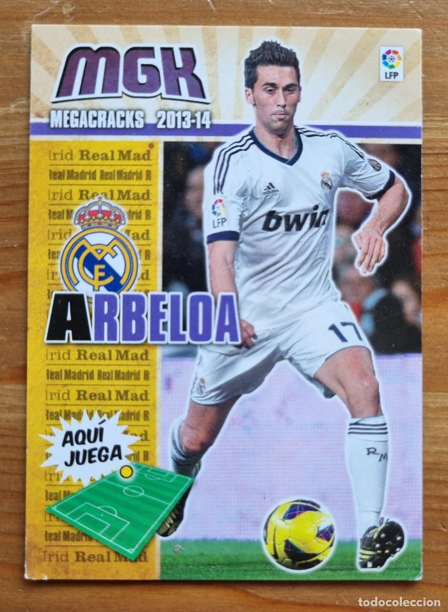 Cromos de f&uacute;tbol: 202 &Aacute;lvaro ARBELOA (Real Madrid CF). Liga 2013 2014 13 14 Megacracks (Panini)