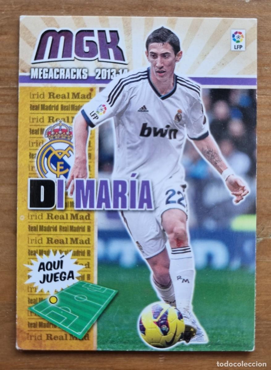 Football Stickers: 212 &Aacute;ngel DI MAR&Iacute;A (Real Madrid CF). Liga 2013 2014 13 14 Megacracks (Panini)