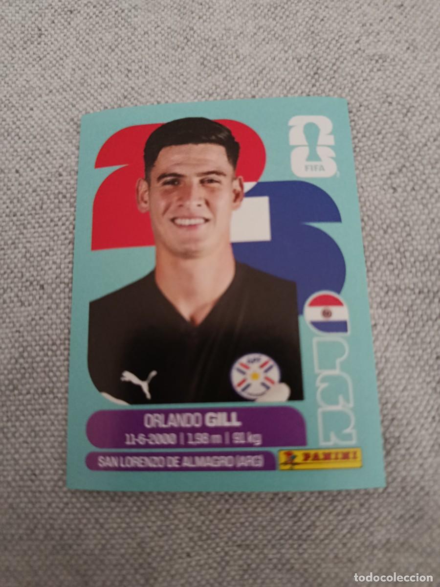 Football Stickers: Mundial Estados Unidos-Mexico-Canad&aacute; 2026. 3- Gill. Paraguay. Nunca pegado.