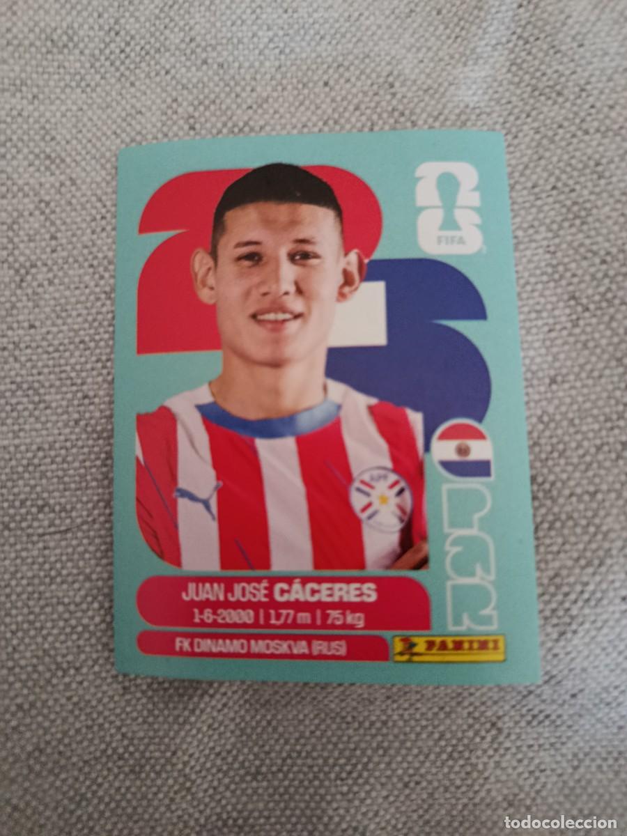 Cromos de Futebol: Mundial Estados Unidos-Mexico-Canad&aacute; 2026. 6- C&aacute;ceres. Paraguay. Nunca pegado.