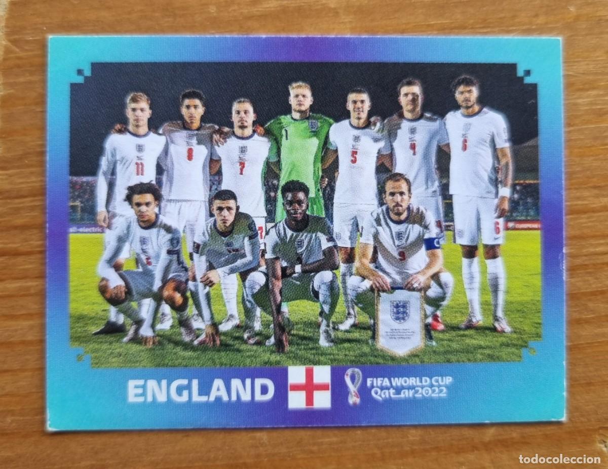 Cromos de f&uacute;tbol: ENG 1 EQUIPO (Inglaterra). FIFA World Cup QATAR 2022 (Panini)