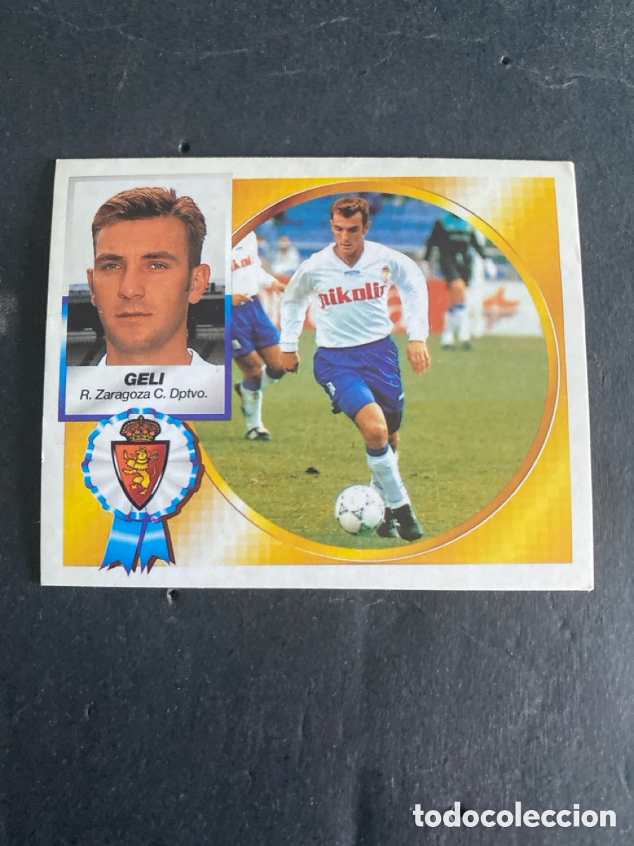 Cromos de f&uacute;tbol: Cromo liga 94/95 R Zaragoza Fichaje N*17 Geli nunca pegado
