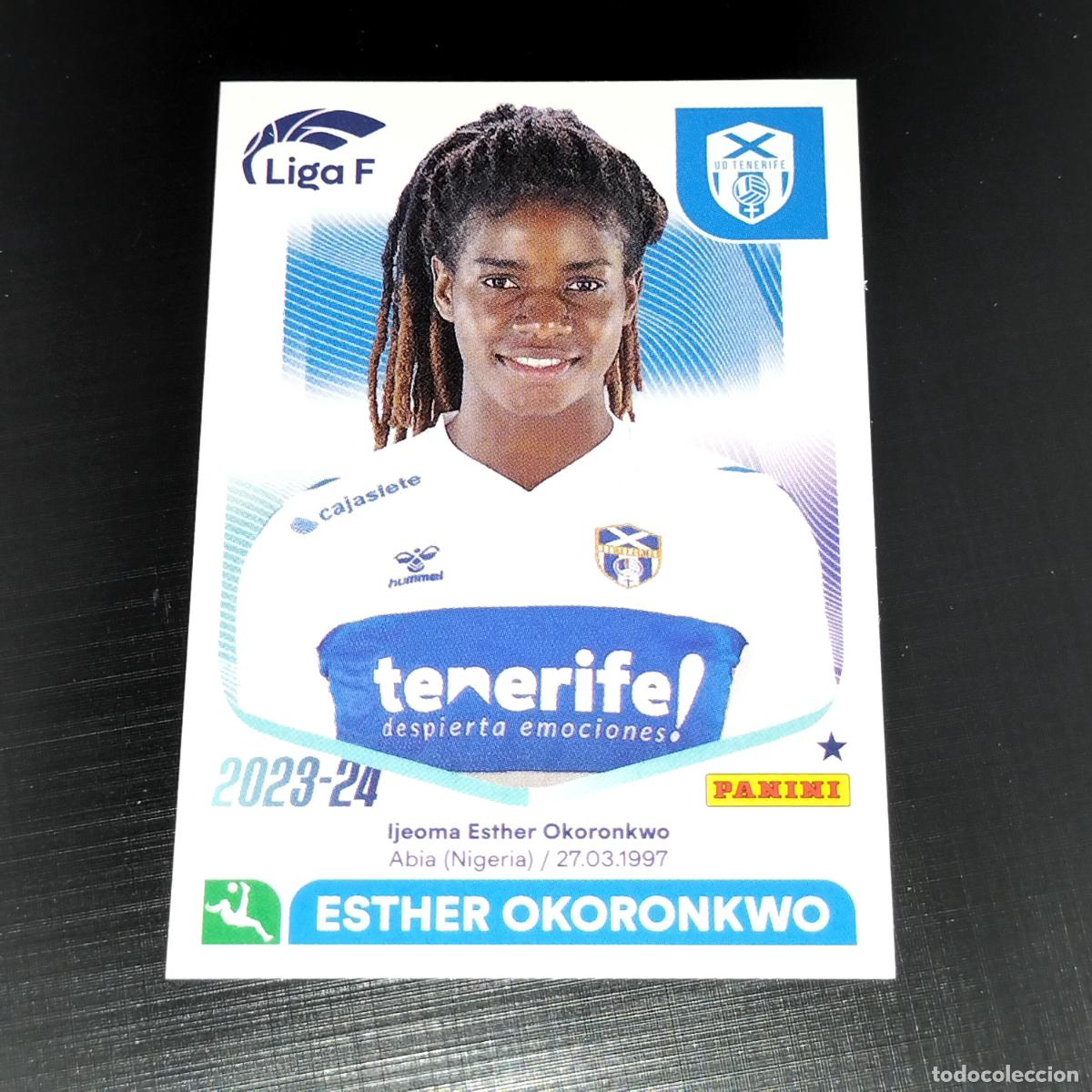 Cromos de f&uacute;tbol: N&ordm; 101 ESTHER OKORONKWO COSTA ADEJE TENERIFE CROMOS LIGA F FEMENINA PANINI 2023 2024 23 24