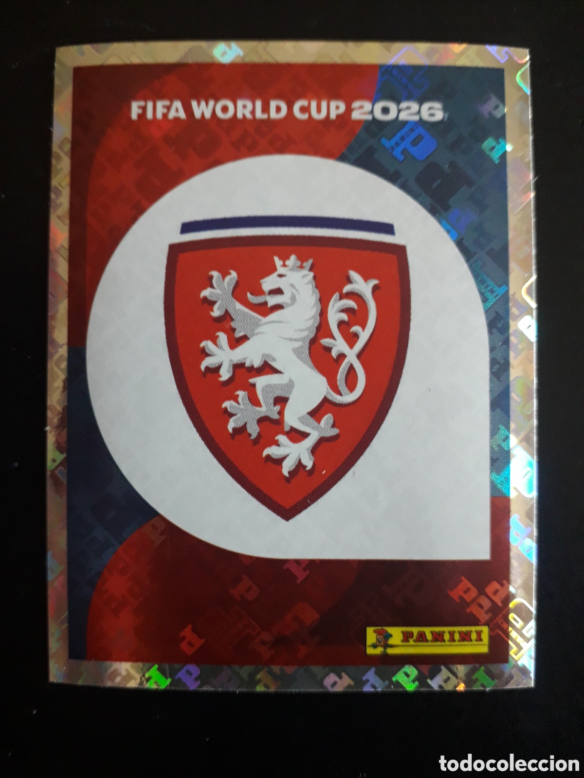 Fu&szlig;ball-Sticker: ESCUDO REP CHECA/CHEQUIA CZE 1 MUNDIAL F&Uacute;TBOL 2026 FIFA WORLD CUP PANINI SIN PEGAR PEDIDO M&Iacute;NIMO 3&euro;.