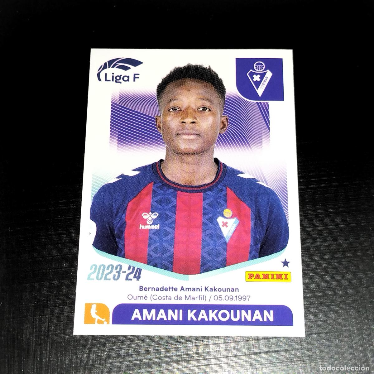 Cromos de f&uacute;tbol: N&ordm; 112 AMANI KAKOUNAN SD EIBAR CROMOS LIGA F FEMENINA PANINI 2023 2024 23 24