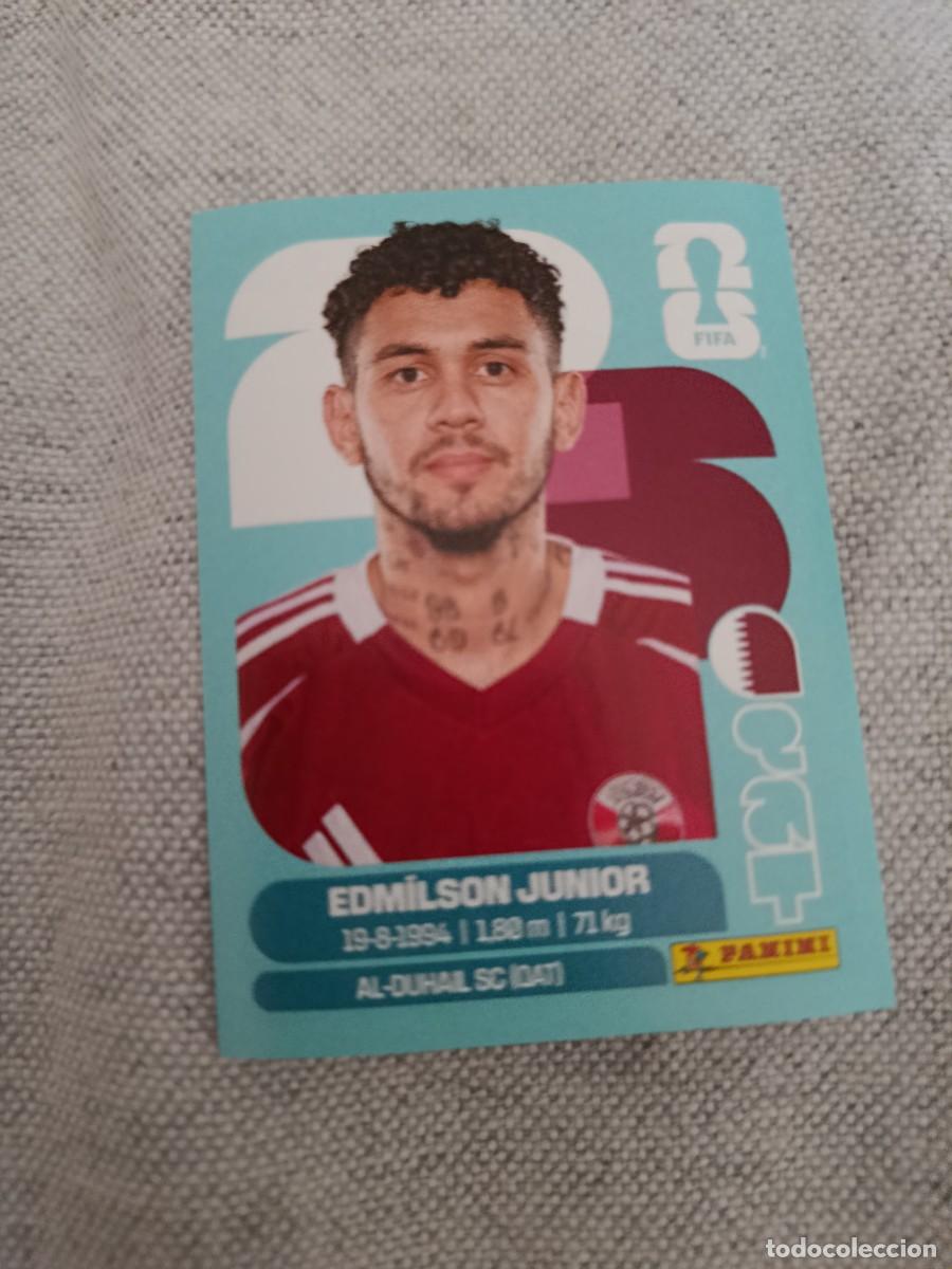 Cromos de f&uacute;tbol: Mundial Estados Unidos-Mexico-Canad&aacute; 2026. 17- Edmilson Junior. Qatar. Nunca pegado.